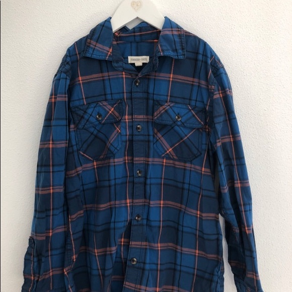 Tucker + Tate Boys Blue Plaid Shirt - Picture 6 of 6